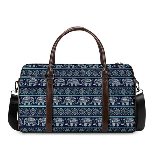 Vintage Indian Tribal Pattern Print Duffle Bag