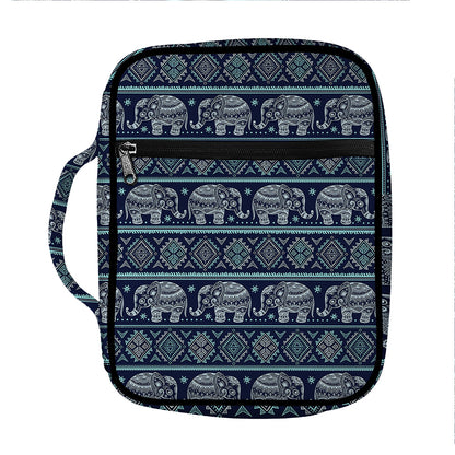 Vintage Indian Tribal Pattern Print Front Pocket Bible Bag