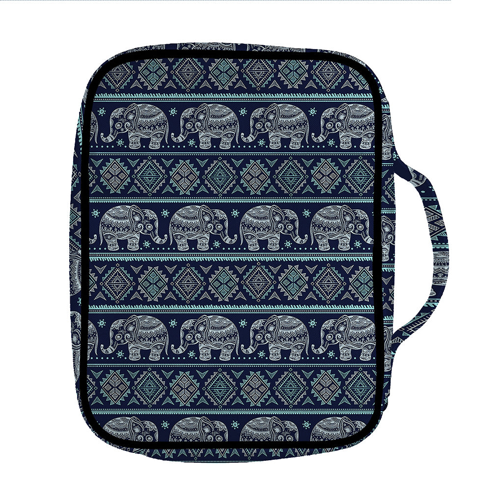 Vintage Indian Tribal Pattern Print Front Pocket Bible Bag