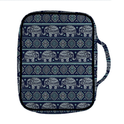 Vintage Indian Tribal Pattern Print Front Pocket Bible Bag