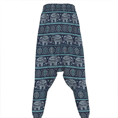 Vintage Indian Tribal Pattern Print Hammer Pants