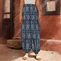 Vintage Indian Tribal Pattern Print Harem Pants