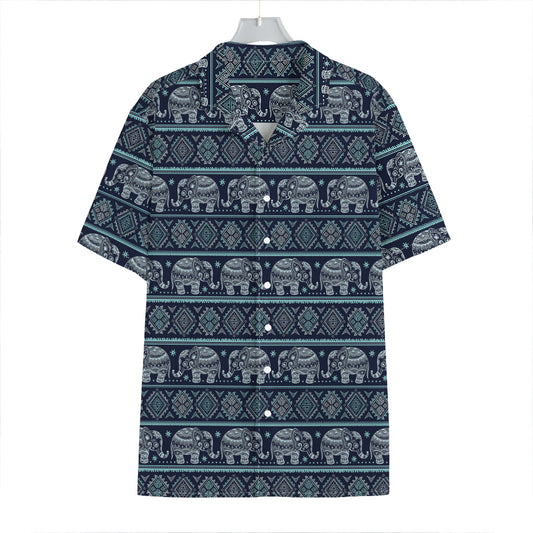 Vintage Indian Tribal Pattern Print Hawaiian Shirt