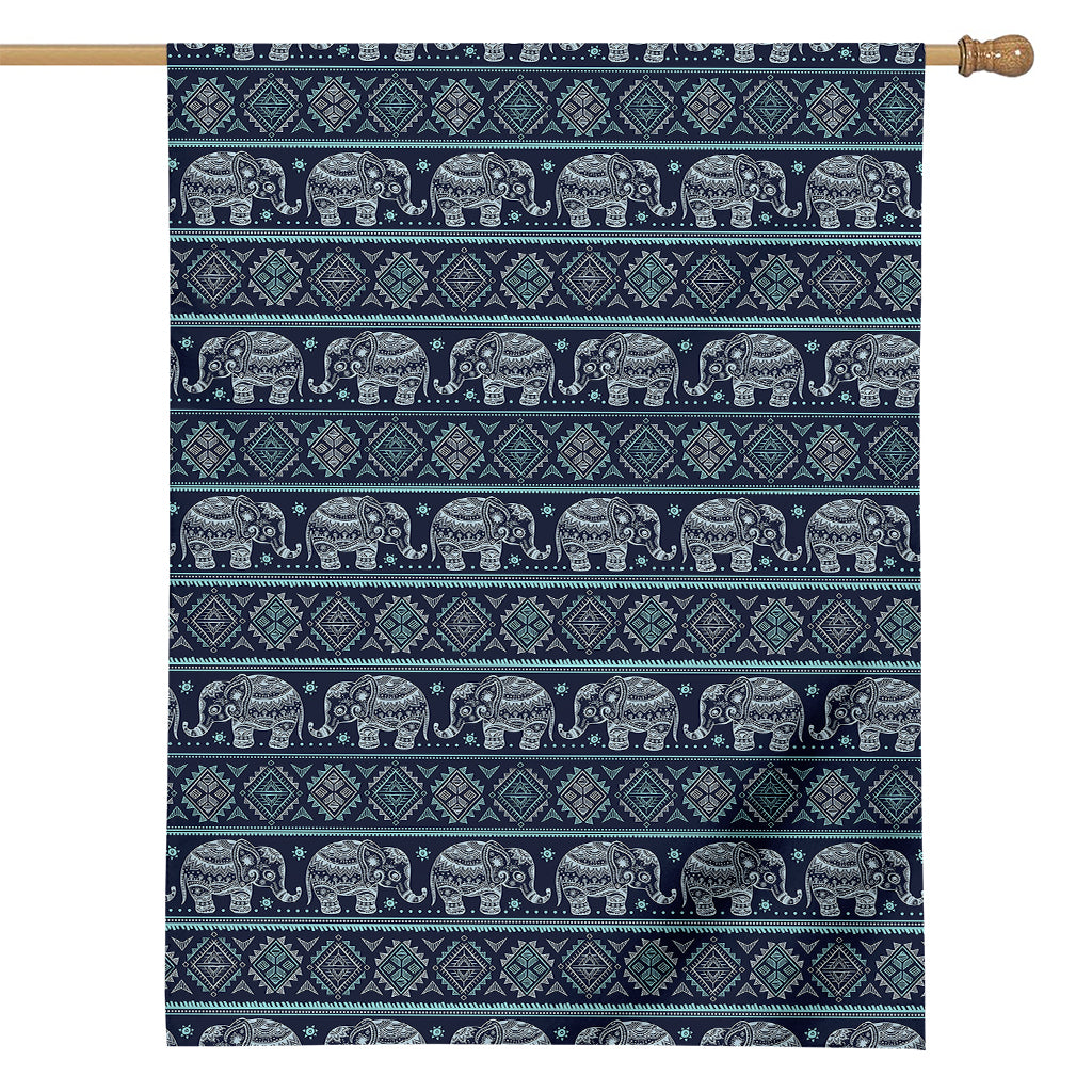 Vintage Indian Tribal Pattern Print House Flag