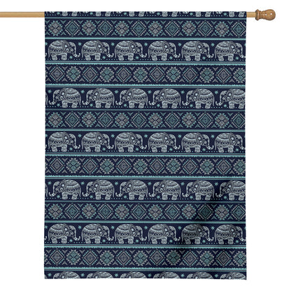 Vintage Indian Tribal Pattern Print House Flag
