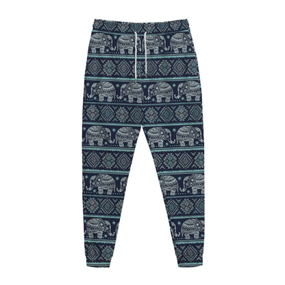 Vintage Indian Tribal Pattern Print Jogger Pants