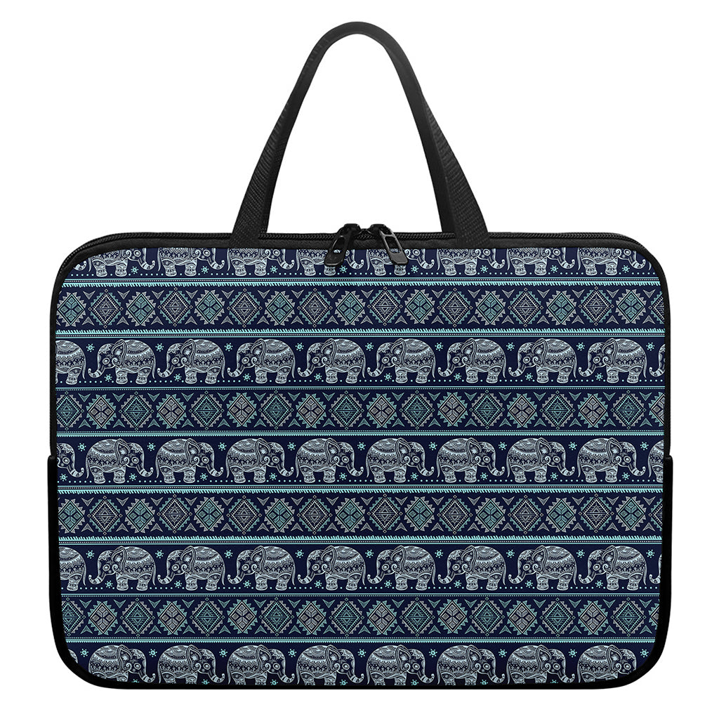 Vintage Indian Tribal Pattern Print Laptop Sleeve With Handle