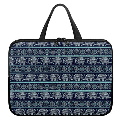 Vintage Indian Tribal Pattern Print Laptop Sleeve With Handle
