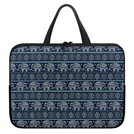 Vintage Indian Tribal Pattern Print Laptop Sleeve With Handle