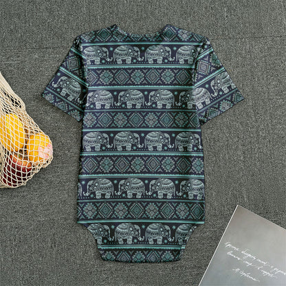 Vintage Indian Tribal Pattern Print Men's Bodysuit