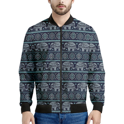 Vintage Indian Tribal Pattern Print Men's Bomber Jacket