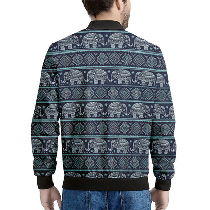 Vintage Indian Tribal Pattern Print Men's Bomber Jacket