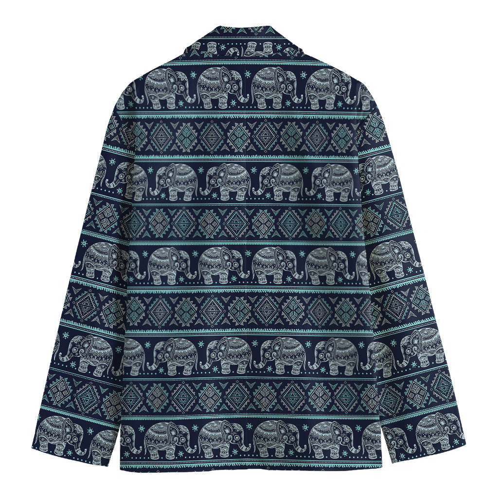 Vintage Indian Tribal Pattern Print Men's Cotton Blazer