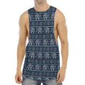 Vintage Indian Tribal Pattern Print Men's Muscle Tank Top