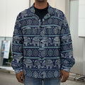 Vintage Indian Tribal Pattern Print Men's Shirt Jacket