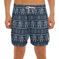 Vintage Indian Tribal Pattern Print Men's Split Running Shorts
