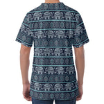 Vintage Indian Tribal Pattern Print Men's Velvet T-Shirt