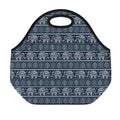 Vintage Indian Tribal Pattern Print Neoprene Lunch Bag