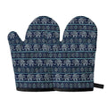 Vintage Indian Tribal Pattern Print Oven Mitts