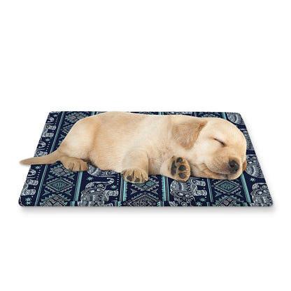 Vintage Indian Tribal Pattern Print Pet Cooling Mat Cover