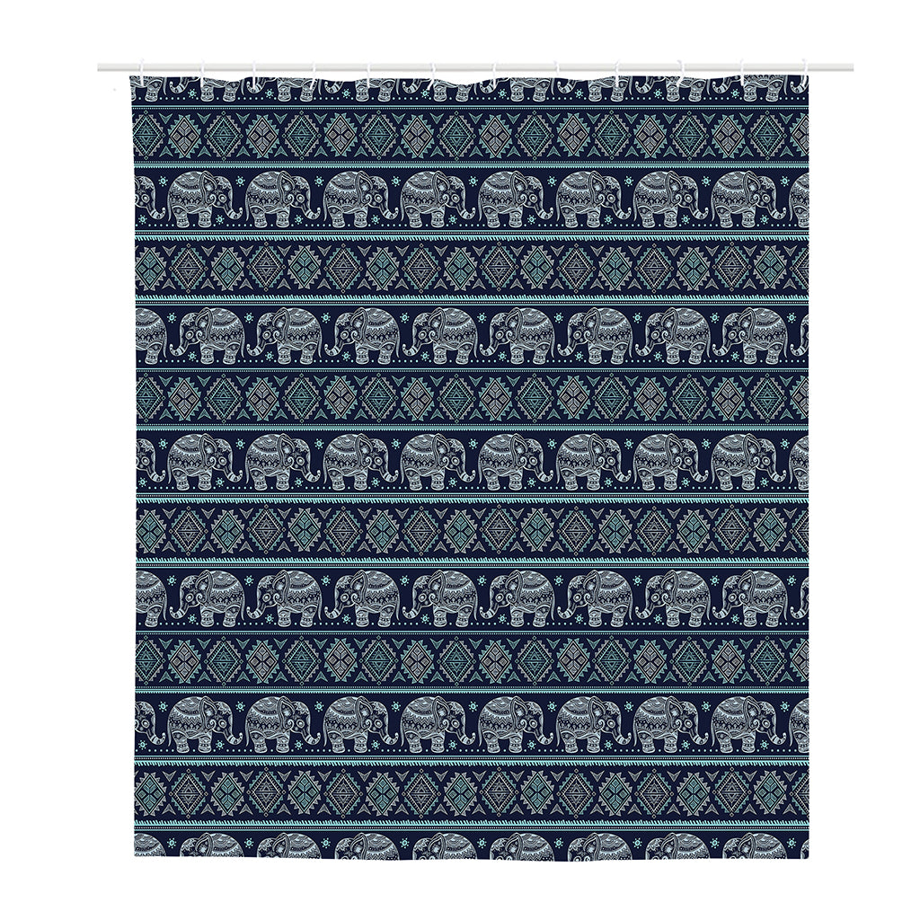 Vintage Indian Tribal Pattern Print Polyester Shower Curtain