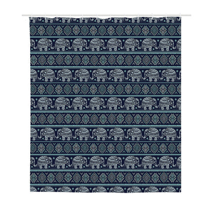 Vintage Indian Tribal Pattern Print Polyester Shower Curtain