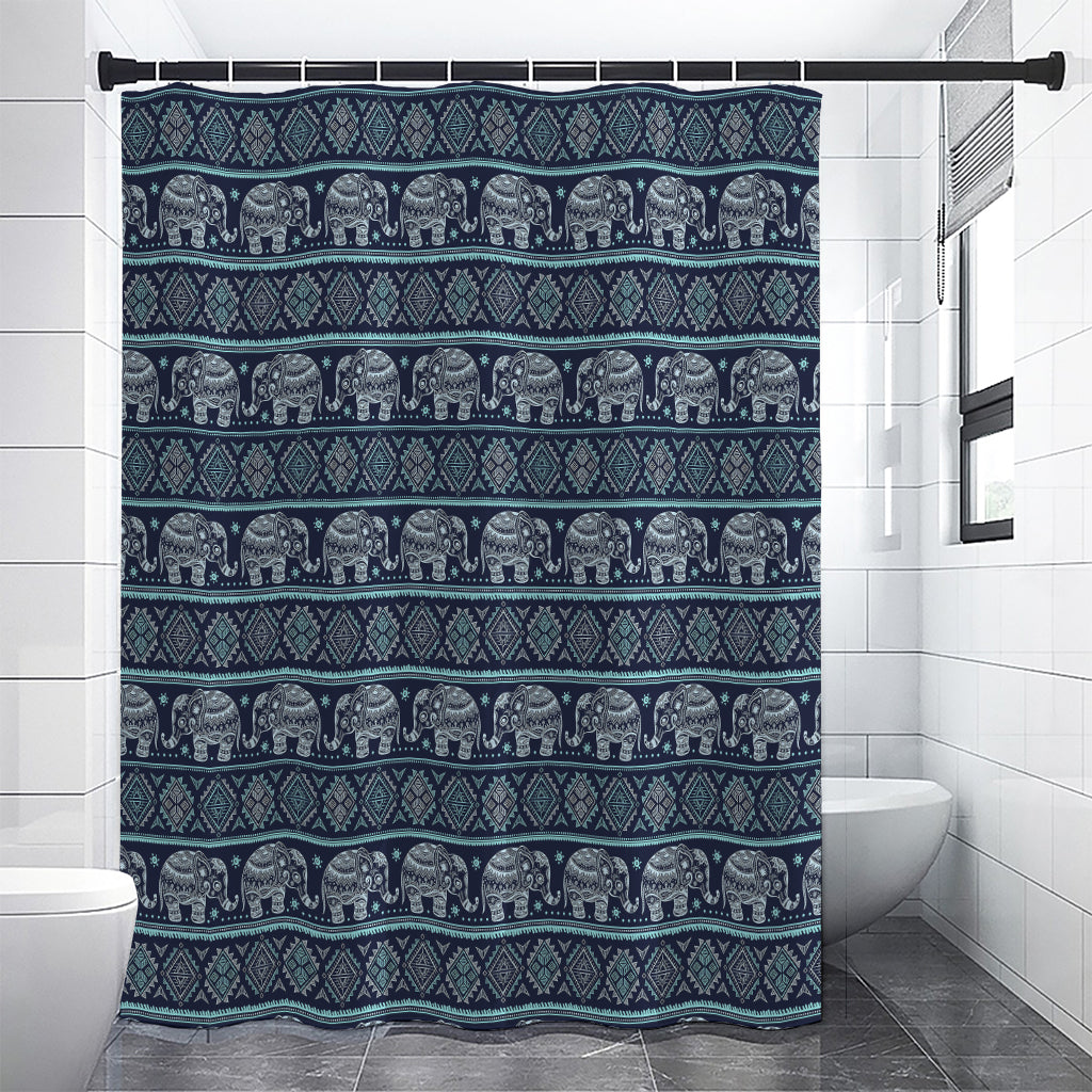 Vintage Indian Tribal Pattern Print Premium Shower Curtain