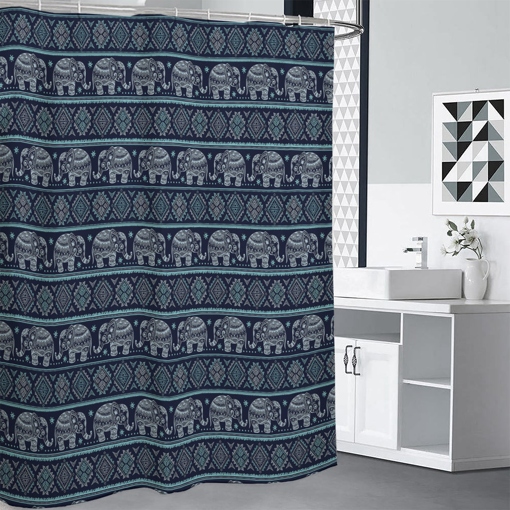 Vintage Indian Tribal Pattern Print Premium Shower Curtain