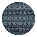 Vintage Indian Tribal Pattern Print Round Blanket