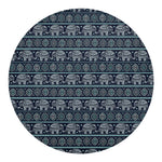 Vintage Indian Tribal Pattern Print Round Blanket