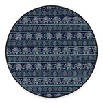 Vintage Indian Tribal Pattern Print Round Floor Mat