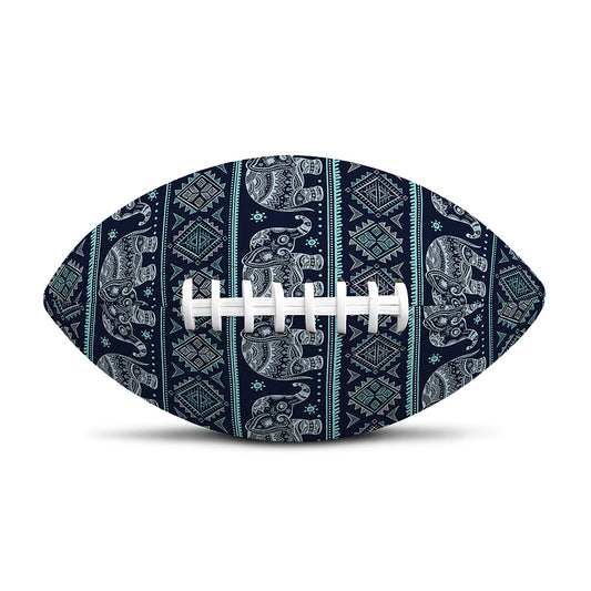 Vintage Indian Tribal Pattern Print Rugby Ball