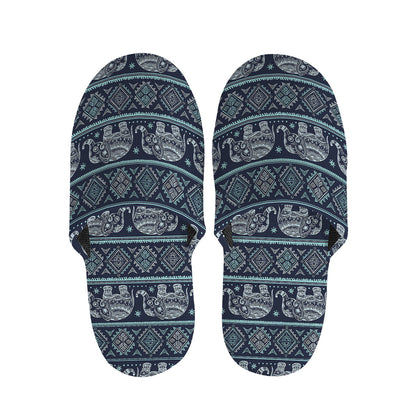 Vintage Indian Tribal Pattern Print Slippers