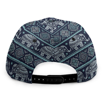 Vintage Indian Tribal Pattern Print Snapback Cap