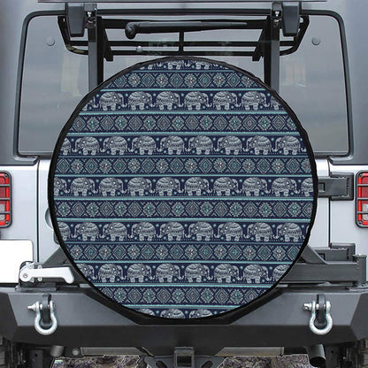 Vintage Indian Tribal Pattern Print Tire Cover