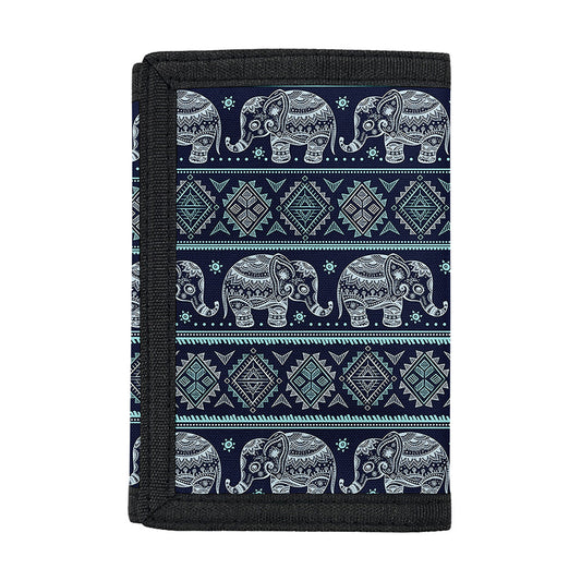 Vintage Indian Tribal Pattern Print Trifold Wallet