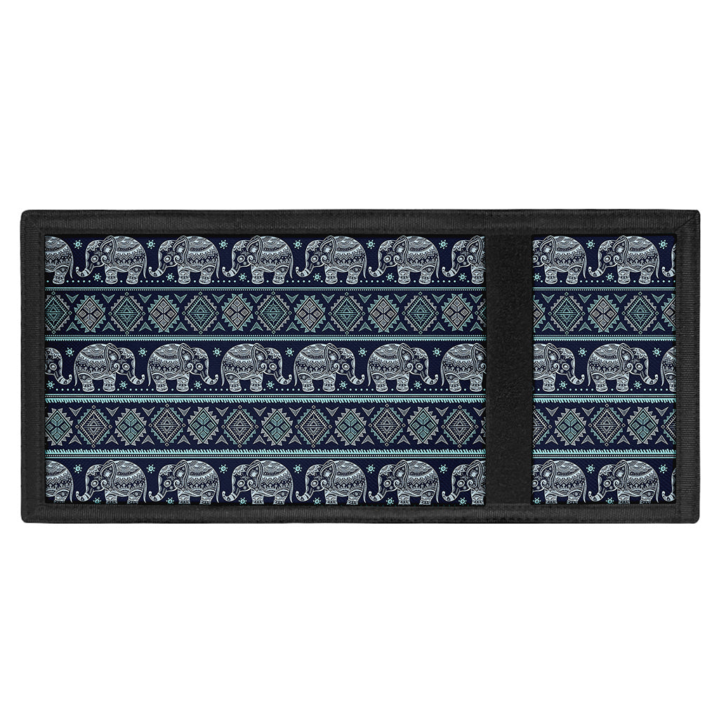 Vintage Indian Tribal Pattern Print Trifold Wallet