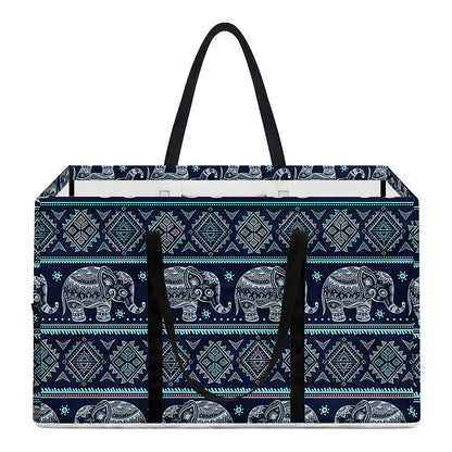 Vintage Indian Tribal Pattern Print Utility Tote Bag