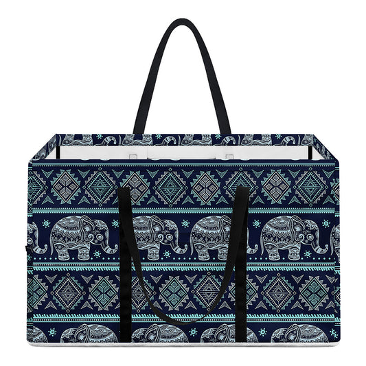 Vintage Indian Tribal Pattern Print Utility Tote Bag