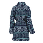 Vintage Indian Tribal Pattern Print Women's Bathrobe