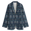 Vintage Indian Tribal Pattern Print Women's Blazer