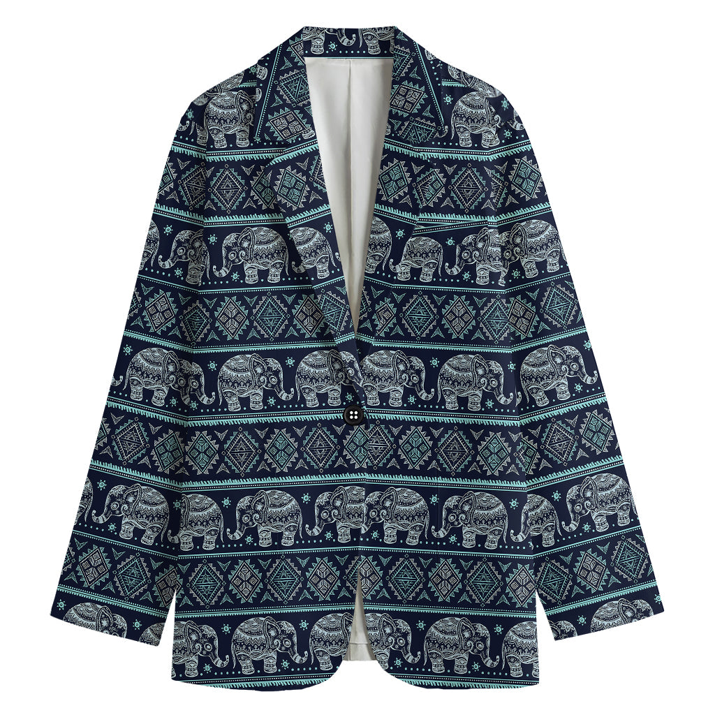 Vintage Indian Tribal Pattern Print Women's Blazer