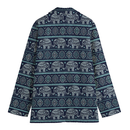 Vintage Indian Tribal Pattern Print Women's Blazer