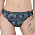 Vintage Indian Tribal Pattern Print Women's Thong