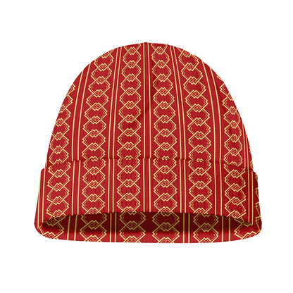 Vintage Japanese Pattern Print Beanie