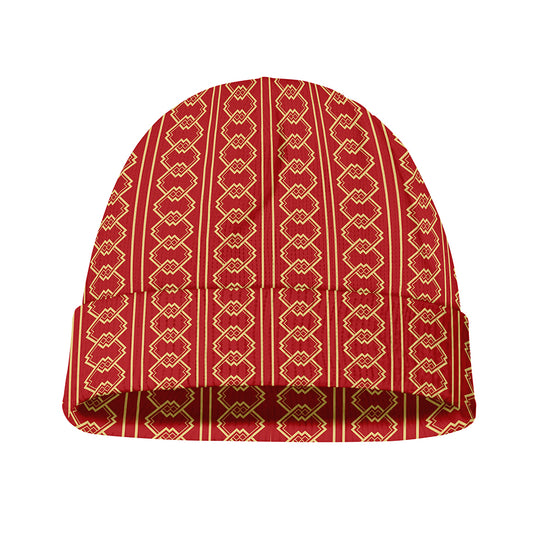 Vintage Japanese Pattern Print Beanie