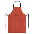 Vintage Japanese Pattern Print Bib Apron With Pocket