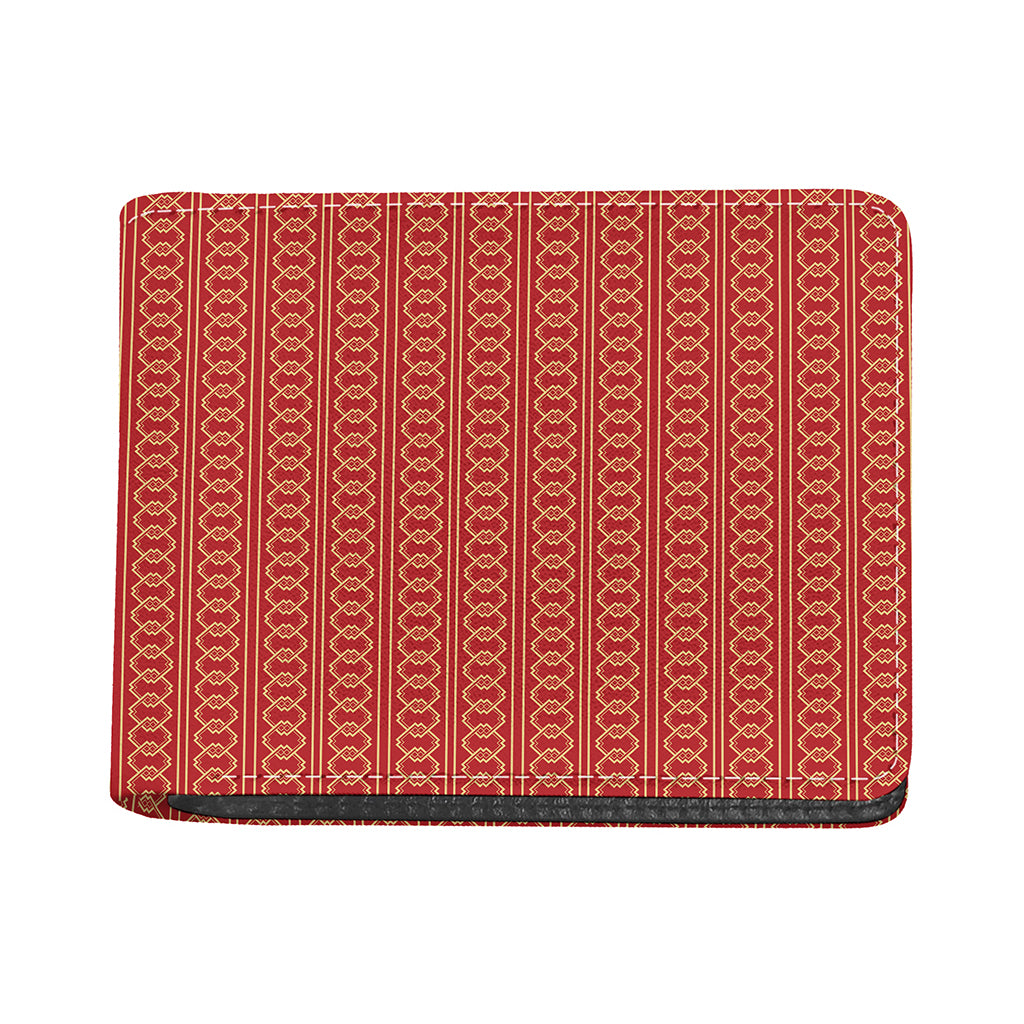 Vintage Japanese Pattern Print Bifold Wallet