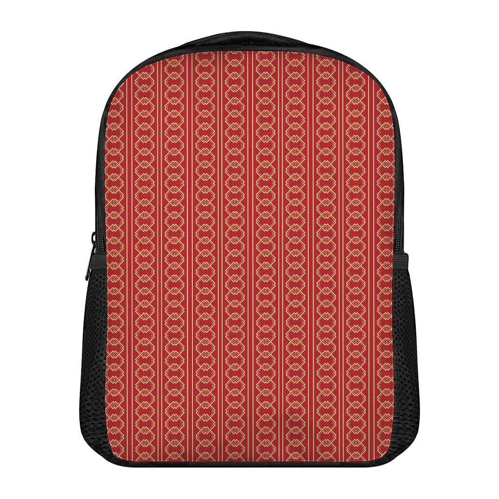 Vintage Japanese Pattern Print Casual Backpack