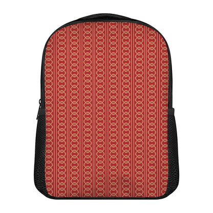 Vintage Japanese Pattern Print Casual Backpack